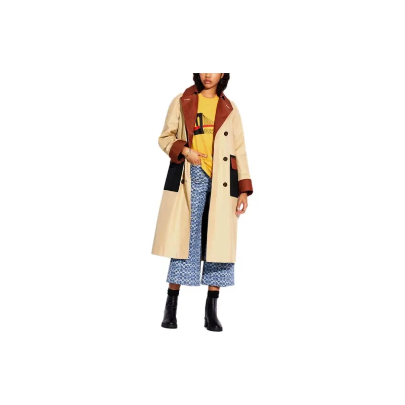 COACH SS22 Trench Coat Women's Multicolor-1