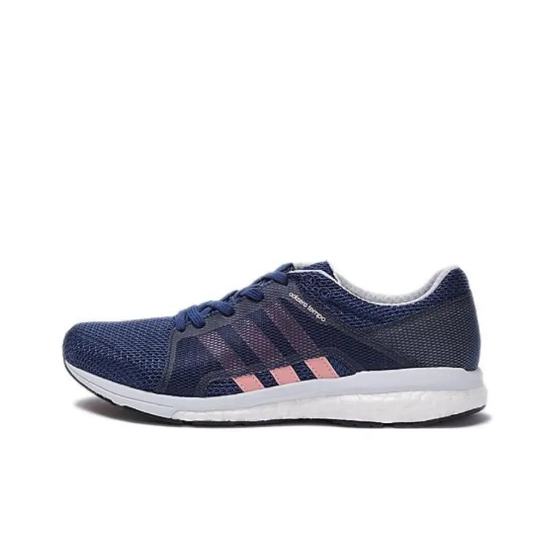 Adidas Adizero Cushioning Wear Resistant Low Top Running Shoes Women's Blue-0