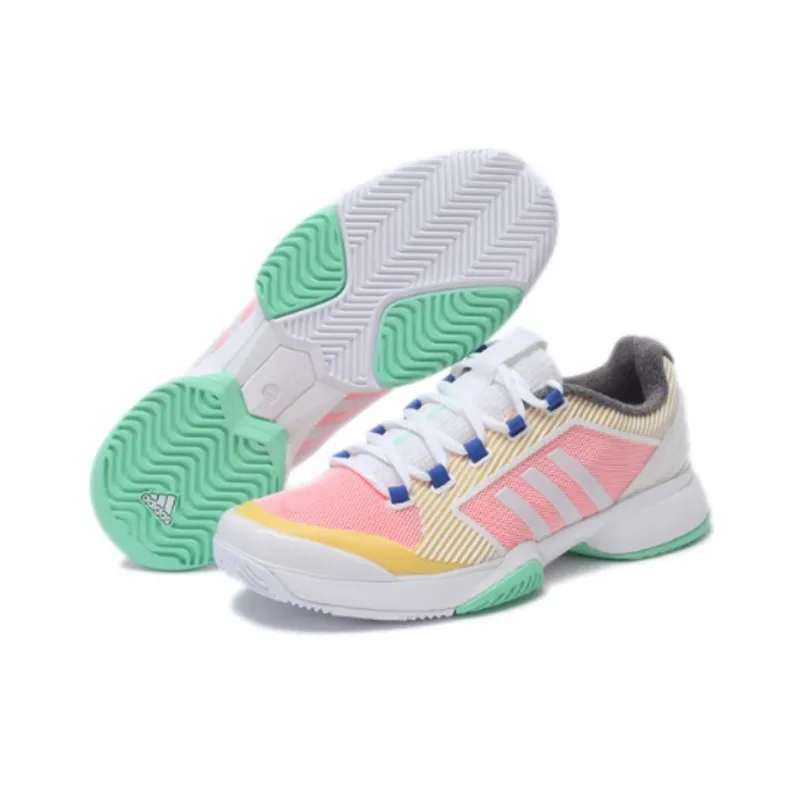 Adidas ASMC Anti-Slip Wear-Resistant Low-Top Tennis Shoes Women's White-3