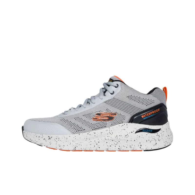 Skechers ARCH FIT 2.0 Anti-Slip And Wear-Resistant Support Mid-Top Casual Shoes Men's Gray-0