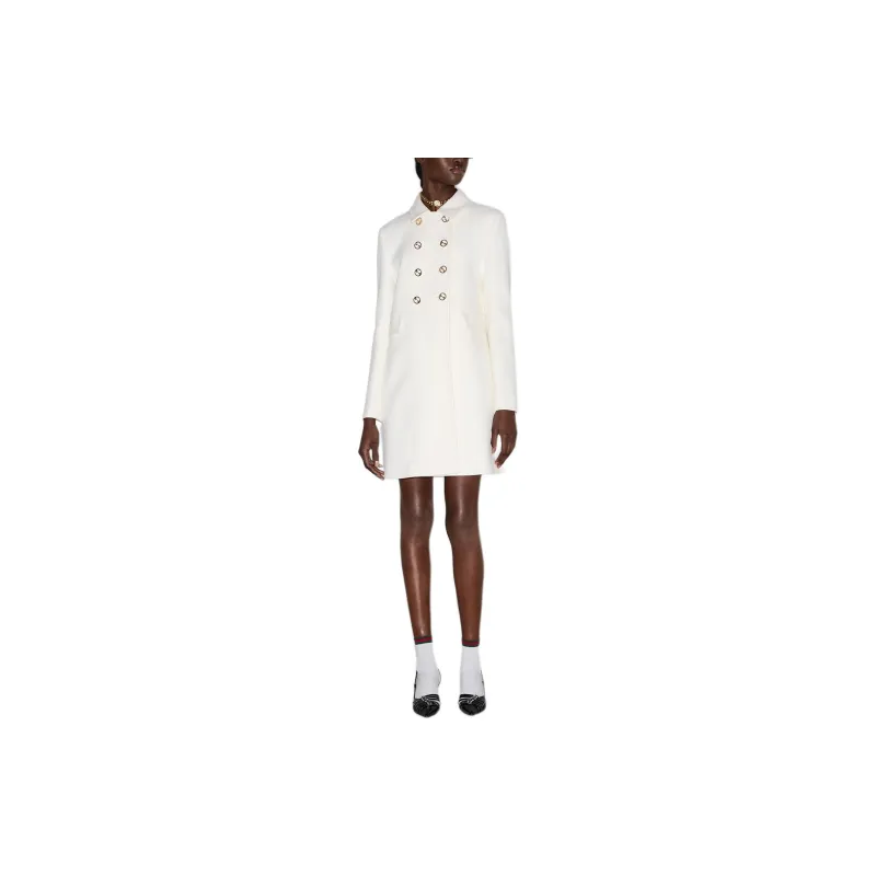GUCCI Collared Button Up Coat-1
