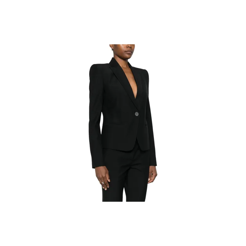Alexander McQueen Logo charm Blazer-3