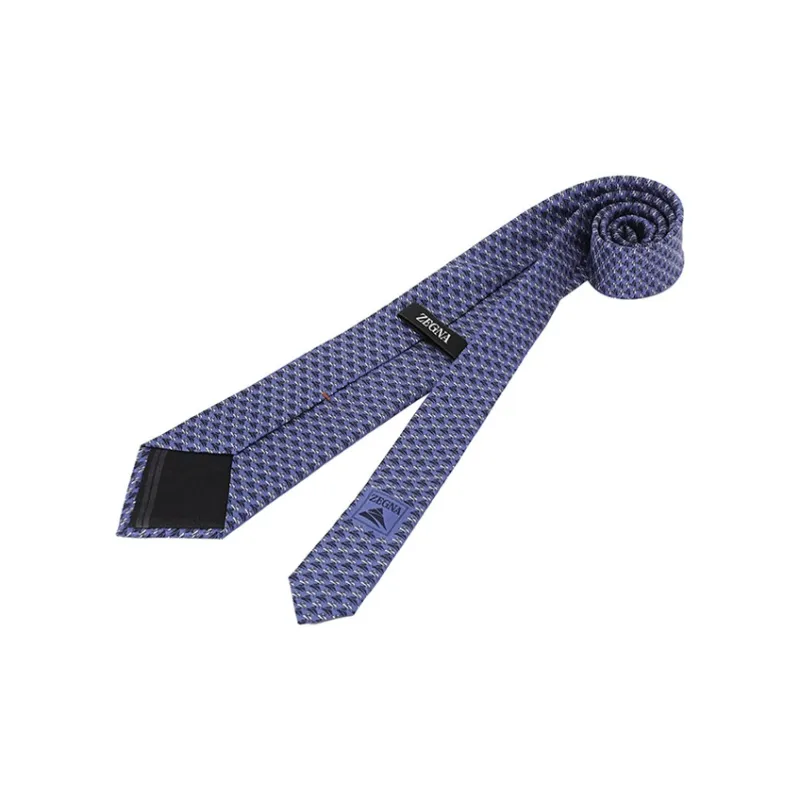 Ermenegildo Zegna Pattern Jacquard Pointed Tip Tie-2