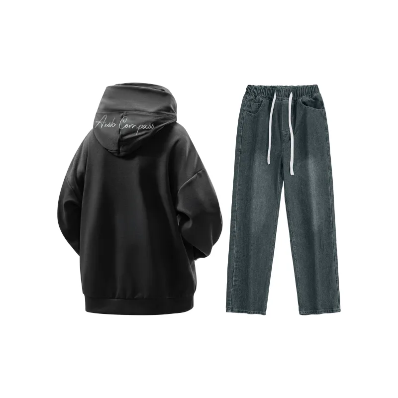 A.X.S.K Sweatshirt Sets Unisex-49