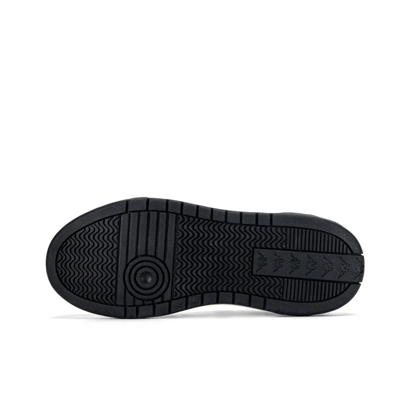 Kappa Cushioning Anti-Slip And Wear-Resistant Height Increasing Low-Top Casual Shoes Unisex Black White-6