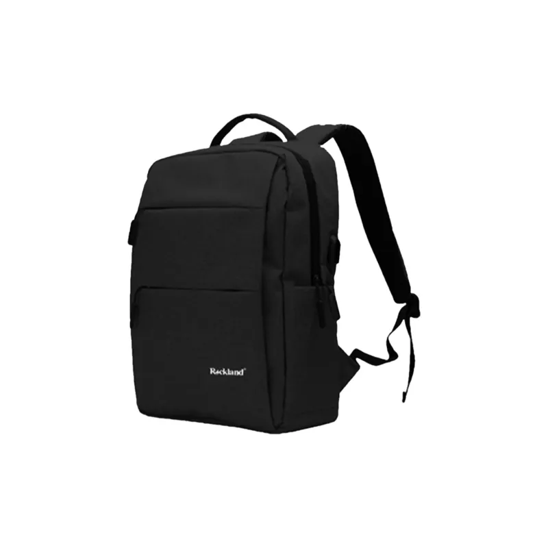 ROCKLAND Oxford Cotton Backpack Regular Unisex Black/Gray-1