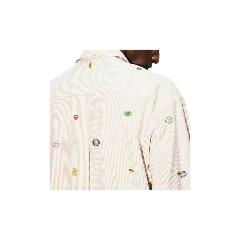 KENZO Fruit Stickers Striped Shirt-6