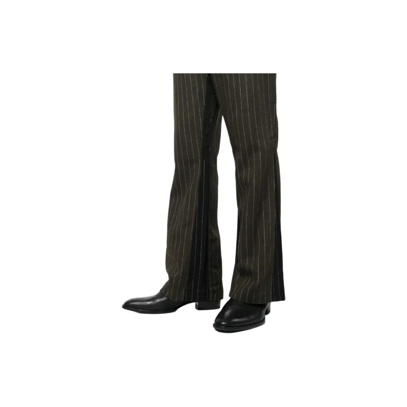 Gallery Dept. Pinstripe Flared Slim Cut Trousers-4
