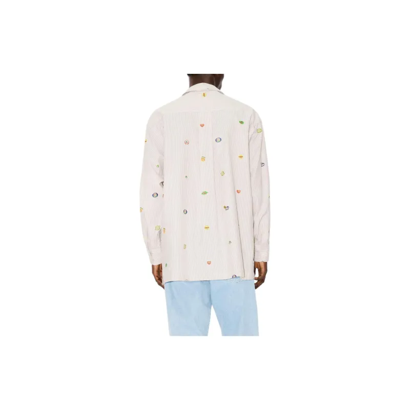 KENZO Fruit Stickers Striped Shirt-4