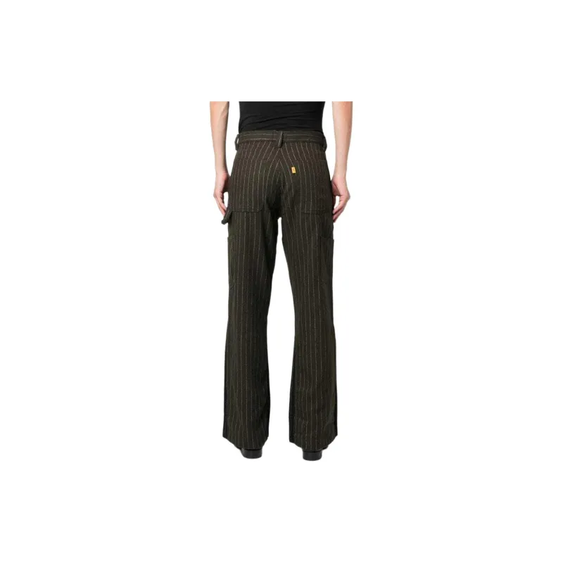 Gallery Dept. Pinstripe Flared Slim Cut Trousers-3