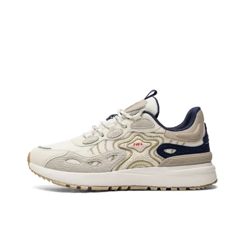 NFL Running Shoes Men Low-Top Beige/Blue