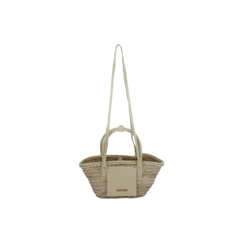 Jacquemus Palm Leaf Basket Bag, Shoulder Bag, Crossbody Bag, Handbag Mini Women's Beige