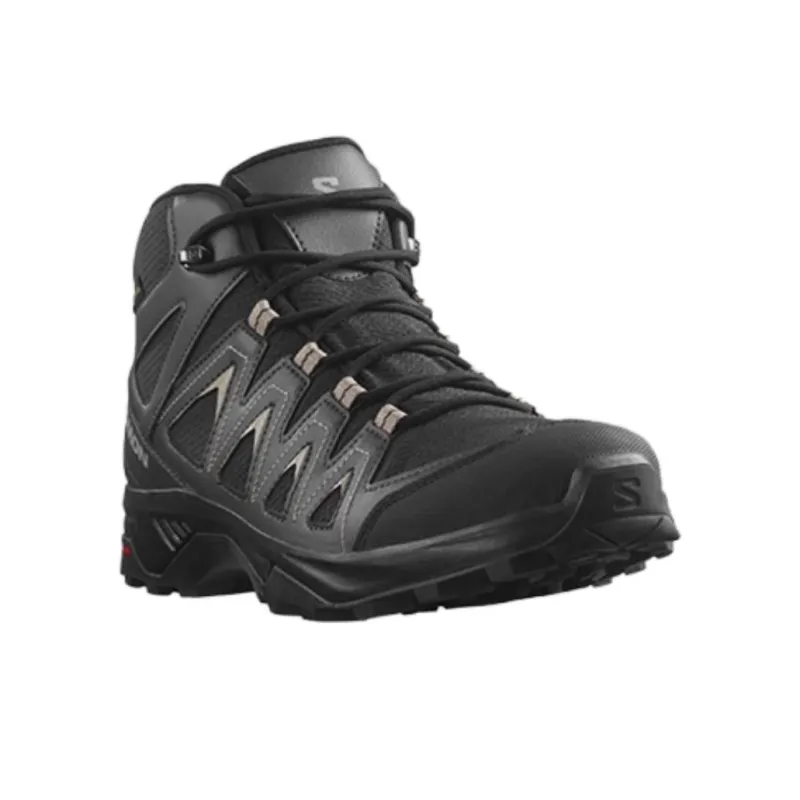 SALOMON X Braze Anti Slip Wear Resistant Mid Top Trekking Shoes Women's Black-1