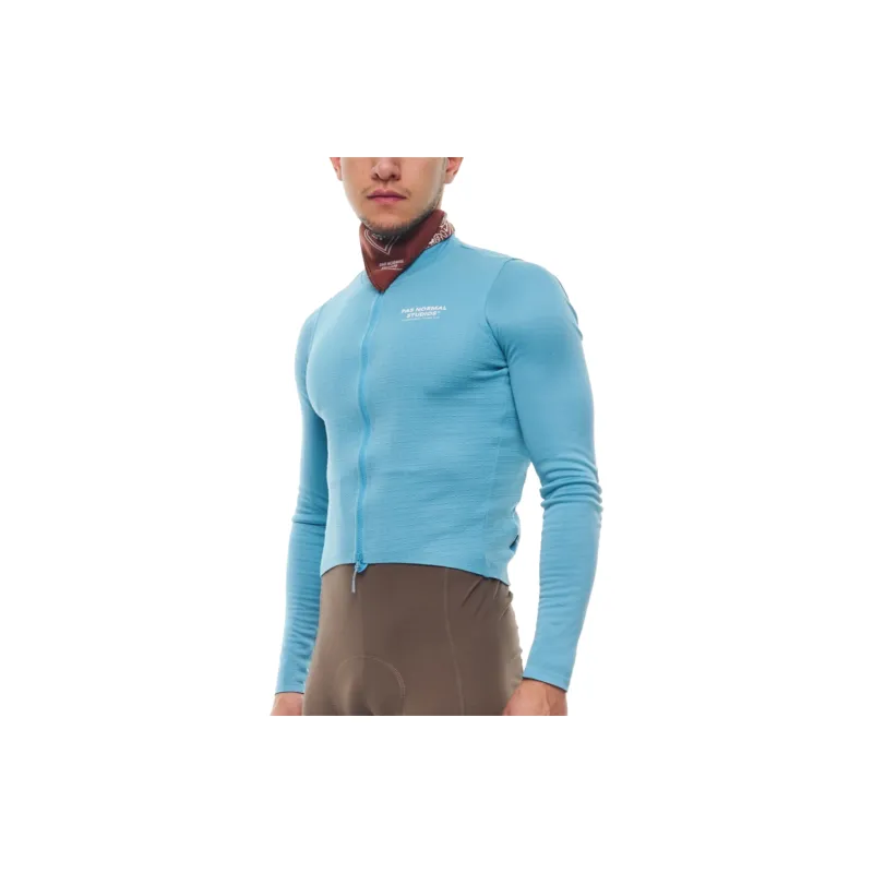 PAS NORMAL STUDIOS Escapism Wool LS Jersey Cycling Clothing Men's Sky Blue-3