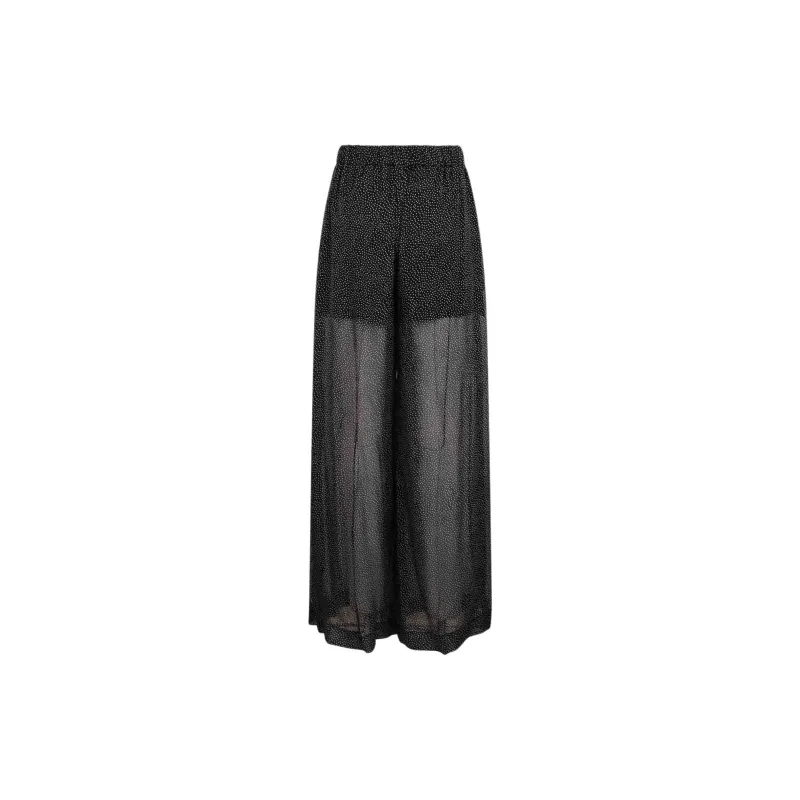NINA RICCI Polka dot Muslin Palazzo Trousers-1