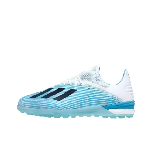 Adidas X 19.1 TF Rubber Broken Studs Anti Slip Wear Resistant Soccer Shoes Men's Blue