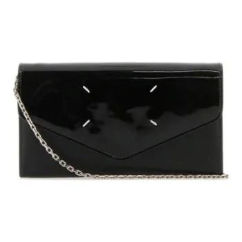 Maison Margiela Cow Leather Wallet Medium Size Women's Black