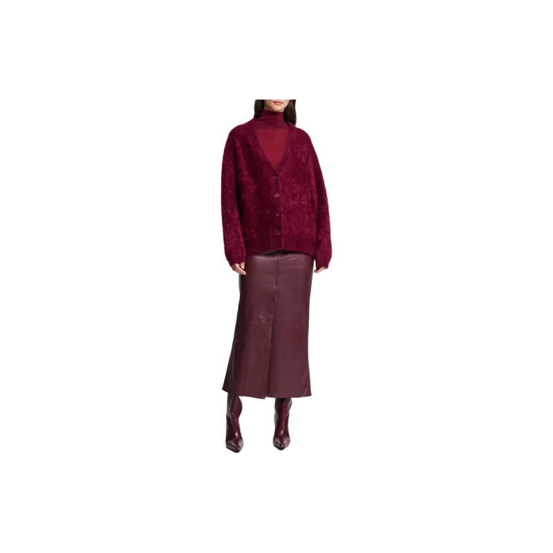 Dorothee Schumacher Fluffy Lxury V-Neck Cardigan-3