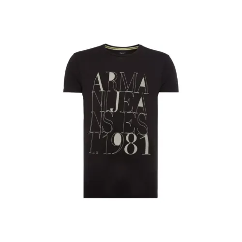 ARMANI JEANS T-Shirts Men Black