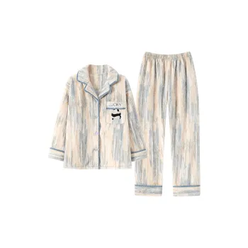 Qiao Ni Tong Pajama Set Women's White