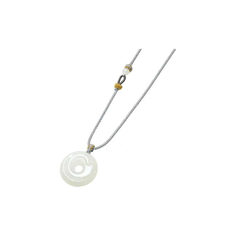 ZHOU LIU FU Pendants White Jade Unisex-1