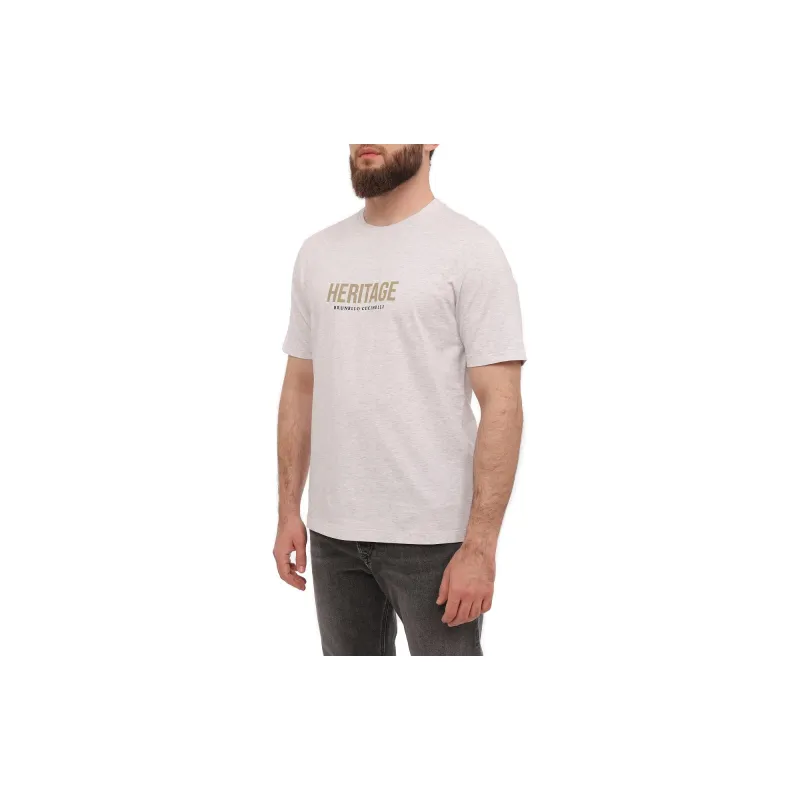 Brunello Cucinelli T Shirt Men's Light Gray-3