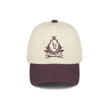 Ideeaideea Old Money Style Badge Embroidery Multicolor Baseball Caps Unisex