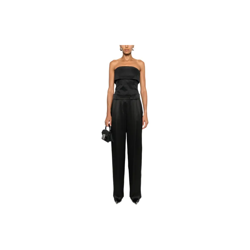 GIORGIO ARMANI Silk Tailored Trousers-1