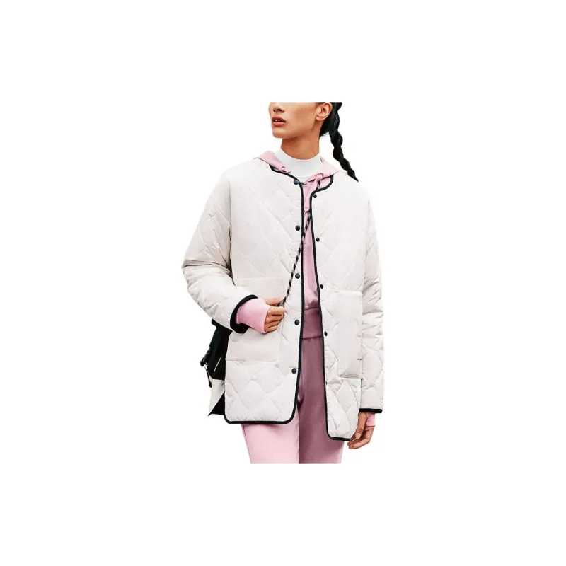 Skechers Puffer Jacket Women's Lotus White-4