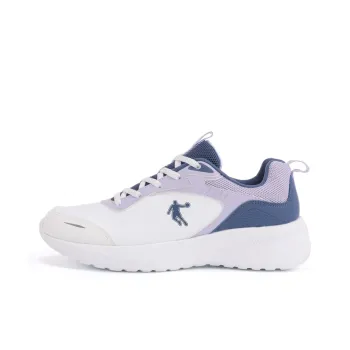QIAODAN Cushioning Anti-Slip And Wear-Resistant Low-Top Running Shoes Women's White Purple