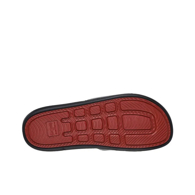 Snoop Dogg x Skechers SNOOP Slip-Resistant Abrasion-Resistant Slide Slippers Men's Black Blue-3