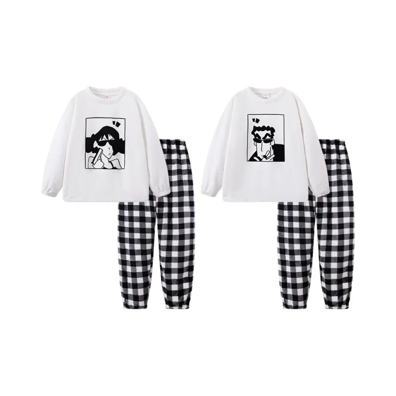 Maultiay Pajama Set Unisex White-0