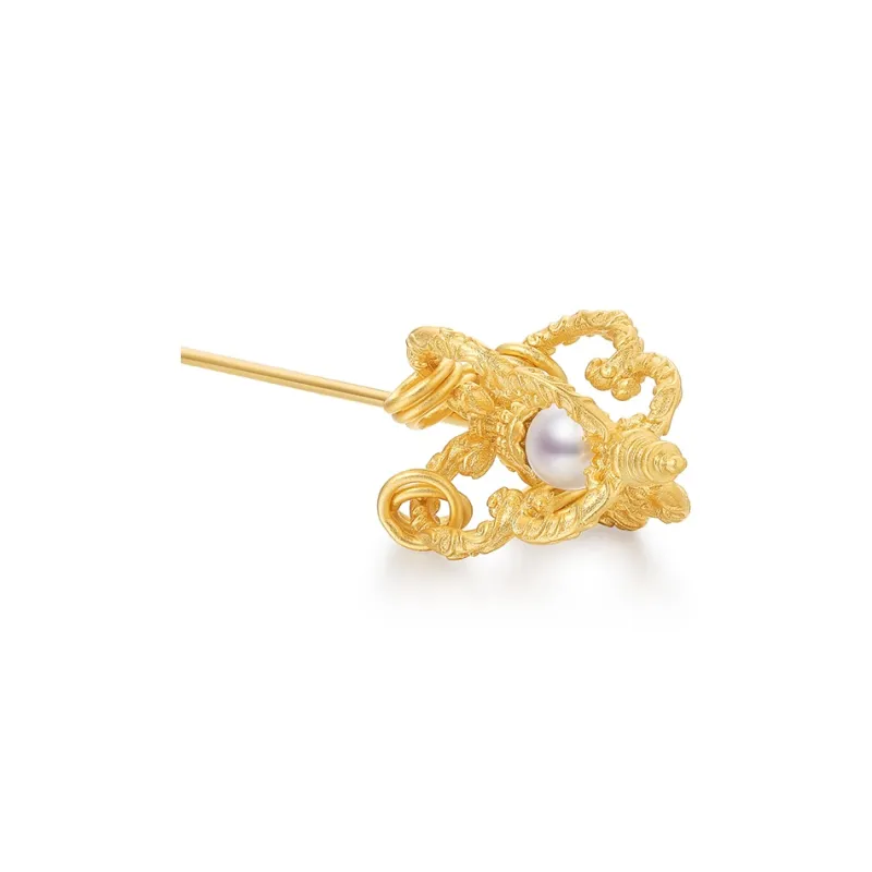 WUJINBAOZHU 18K Gold Plated Copper Brooches Women's-8