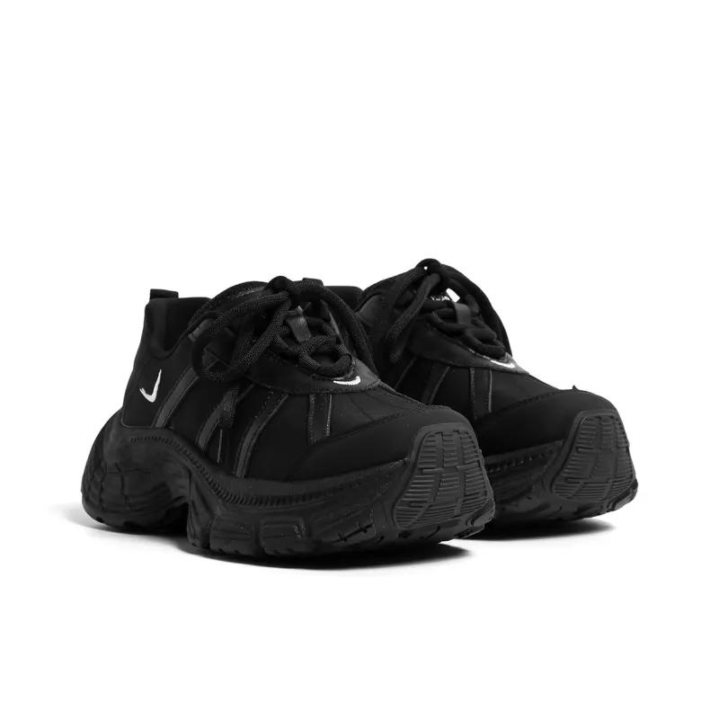 HUANQIU Cushioning, Slip Resistant, And Abrasion Resistant Low Top Chunky Sneakers Women's-10