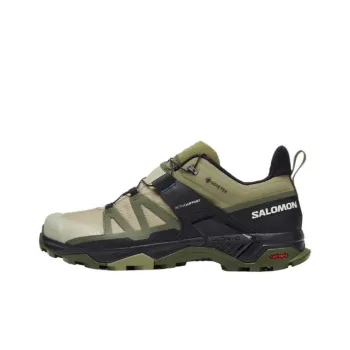 SALOMON X Ultra 4 Anti Slip Wear Resistant Low Top Trekking Shoes Men's Green
