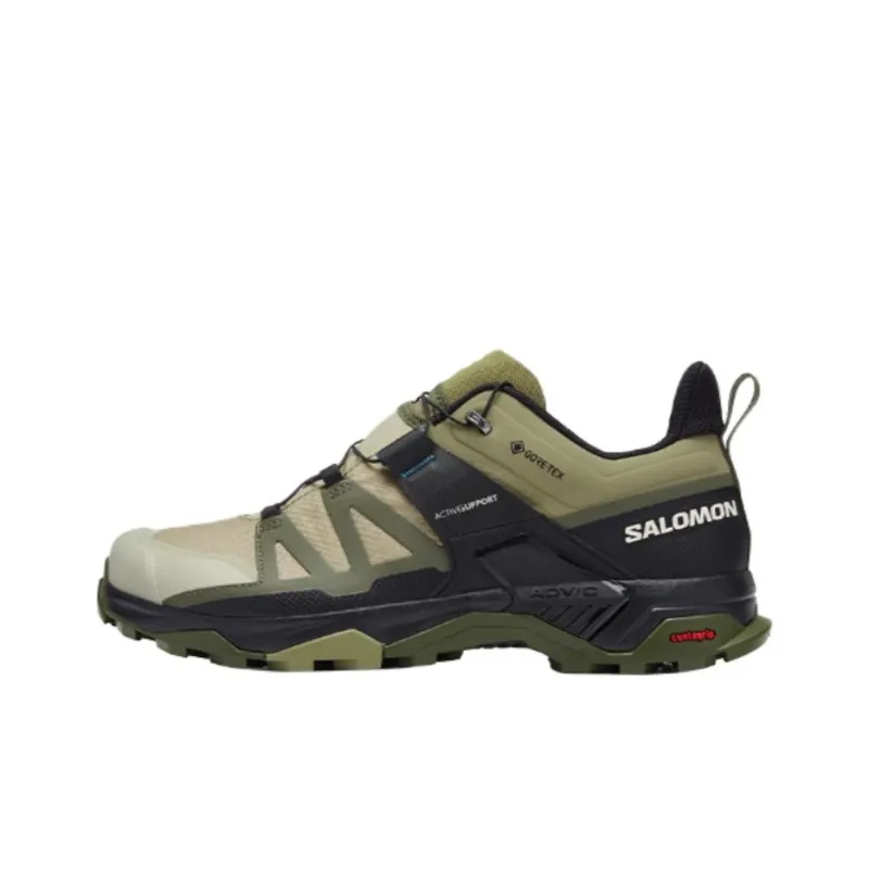 SALOMON X Ultra 4 Anti Slip Wear Resistant Low Top Trekking Shoes Men's Green-0