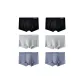6 Pack (Black 2+Platinum Gray 2+Light Gray 2)