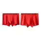 B-Solid Color Red+Gold Coin Red