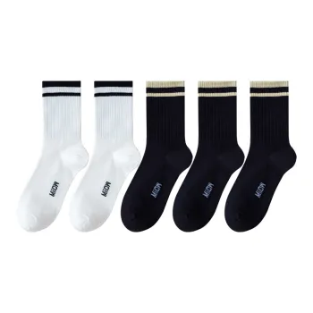 MIIOW Trend Party Series Mid Calf Socks Unisex 5 Pack