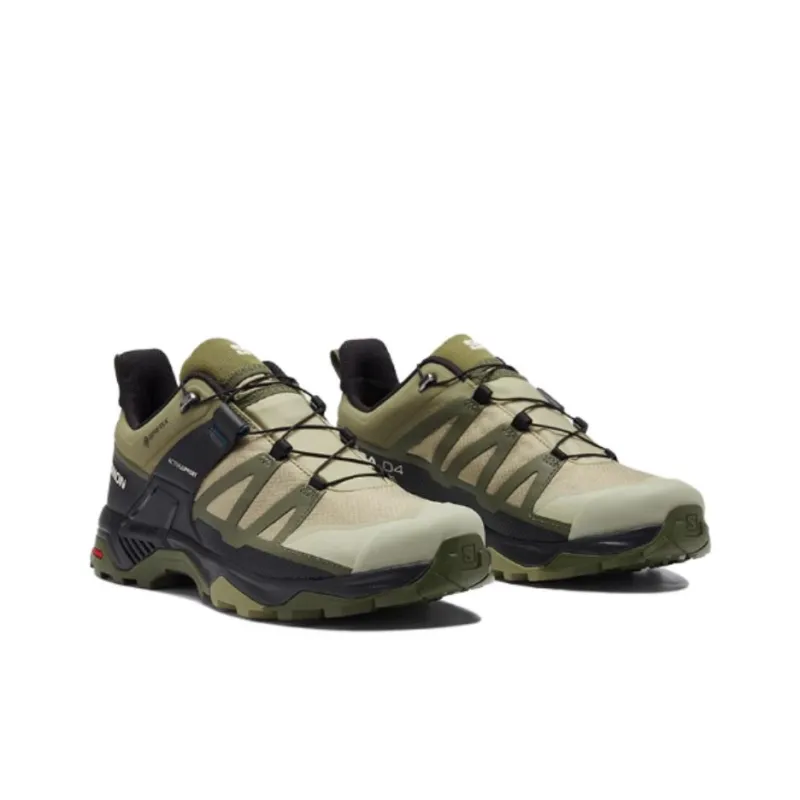 SALOMON X Ultra 4 Anti Slip Wear Resistant Low Top Trekking Shoes Men's Green-1