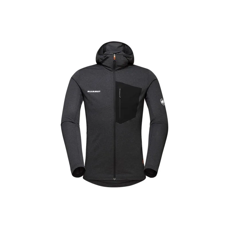 MAMMUT Jacket Unisex Black Gray Color Comes With Necklace-1