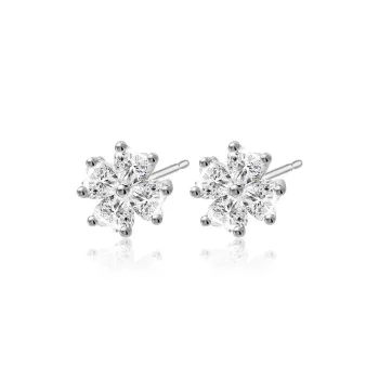 UX S925 Silver Stud Earrings Women's