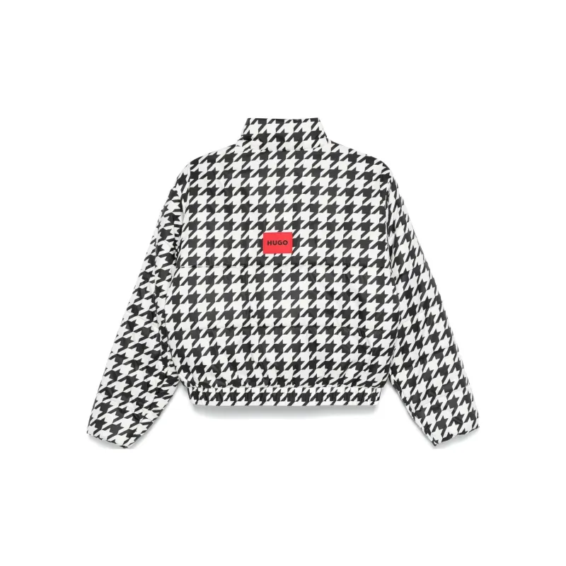 HUGO BOSS Houndstooth-print Water-repellent Puffer Jacket-1
