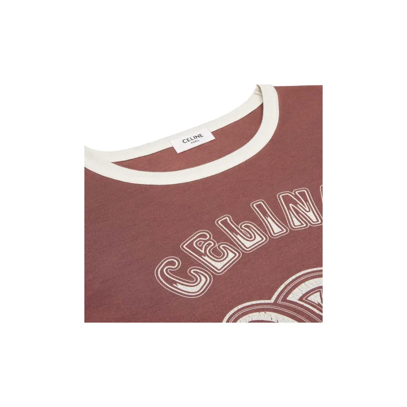 CELINE Paris 70's T shirt In Cotton Jersey-2