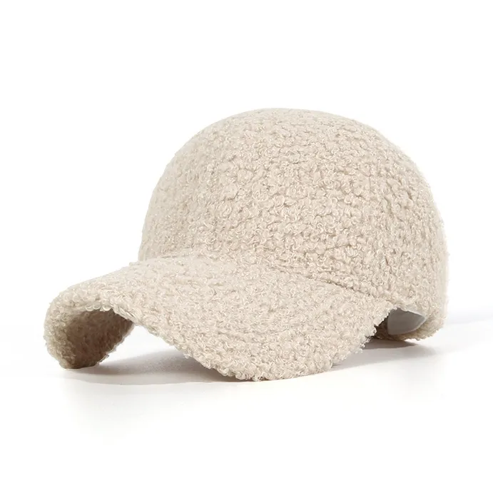 CACUSS Junior Teddy Fleece Polyester Baseball Caps Unisex-2