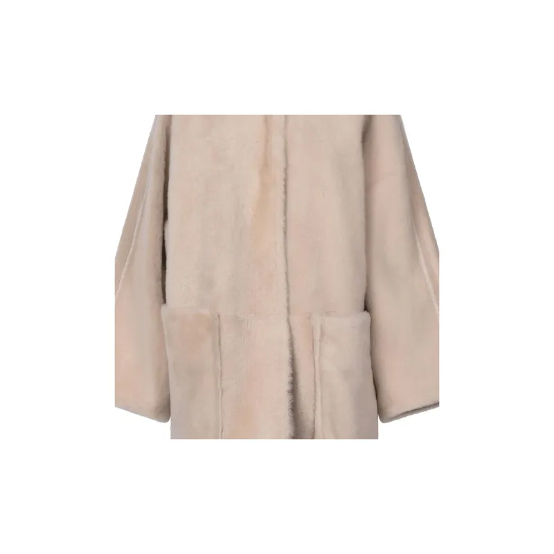 MaxMara FW24 Coats Women's Light Beige-4