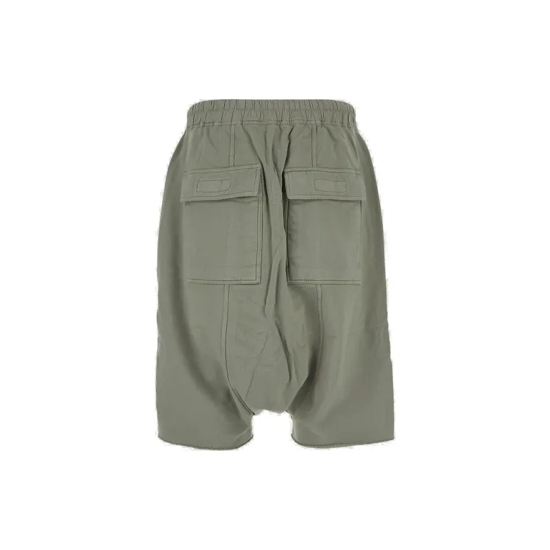 Rick Owens DRKSHDW Drawstring Frayed Hem Shorts-1