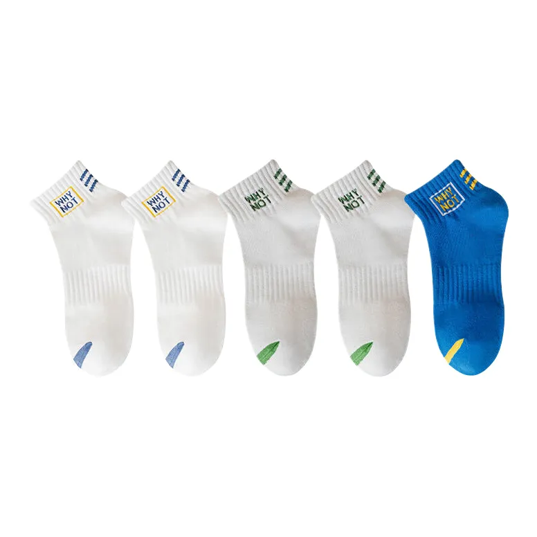 Lan Miao Ankle Socks Men's 5 Pack-5