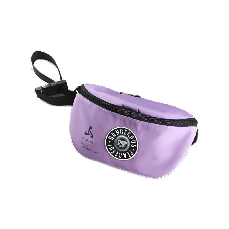 DANGEROUSPEOPLE Polyester Crossbody Bag, Fanny Pack Regular Unisex Purple-1