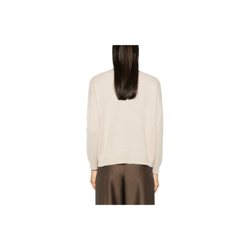 MaxMara Logo Embellished Knitted Jumper-3